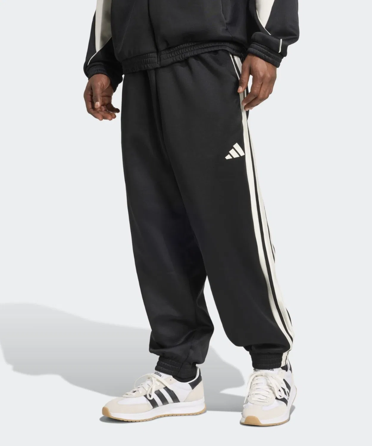 Мужские спортивные штаны свободного кроя с принтом Stadium Adidas, Black