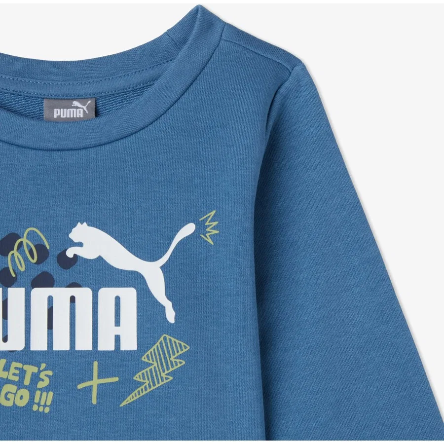 Комплект спортивного костюма с длинным рукавом Ess+ Fcant.24 Puma, Синий — фото 3