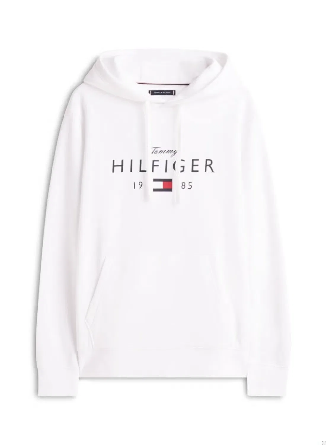Худи с принтом логотипа Tommy Hilfiger, белый — фото 4