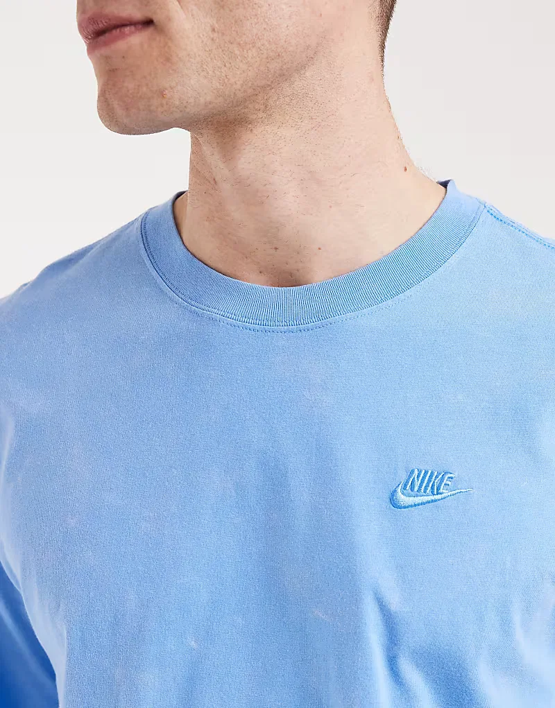 Футболка Nike Sportswear Max 90 Club, с эффектом потертости, синий — фото 3