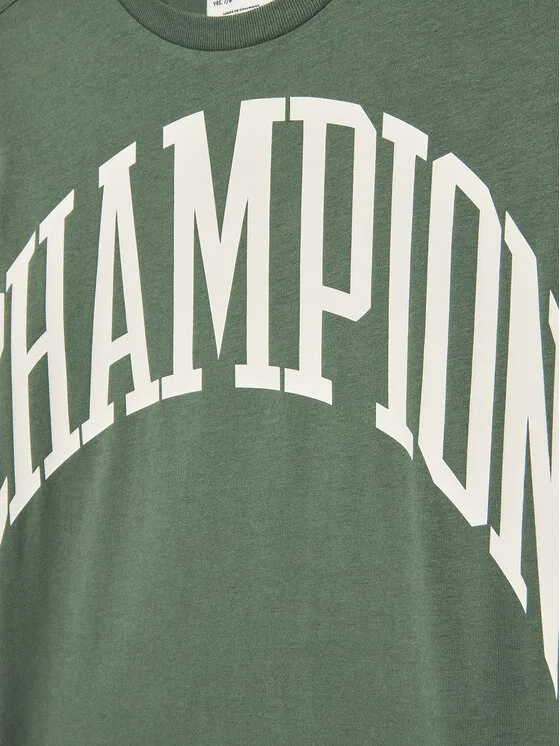 Футболка regular fit Champion, зеленый — фото 3