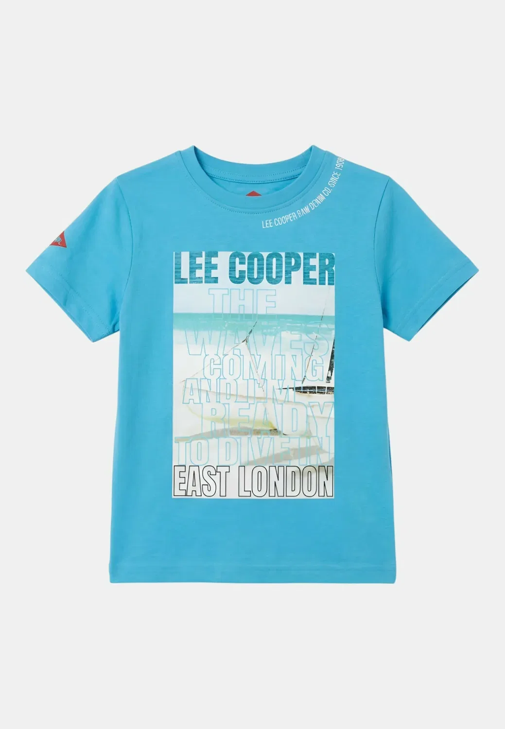 Imprimé en - print t-shirt Lee Cooper, Bleu — фото 4