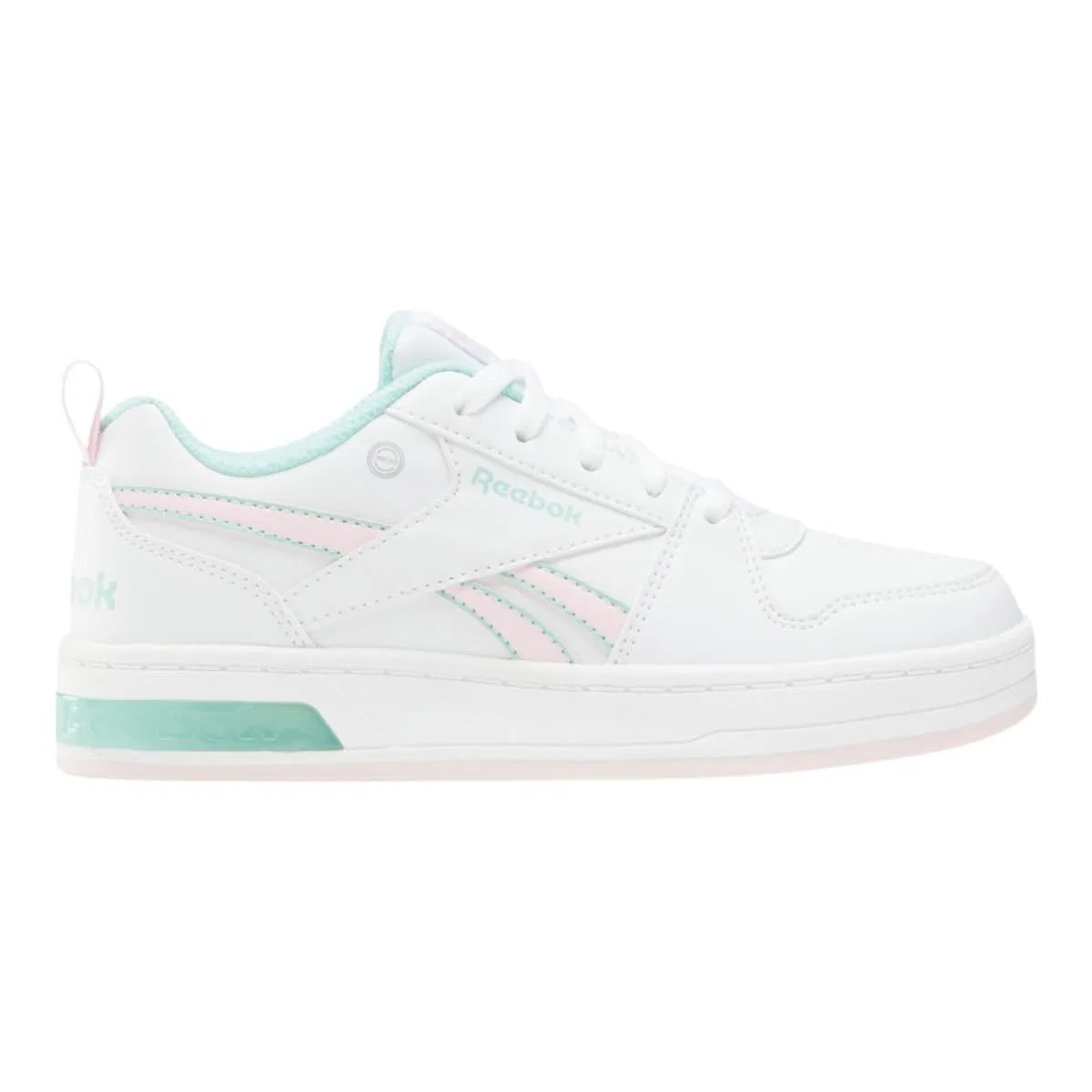Детские кроссовки для девочек с подсветкой Reebok Royal Prime Step N' Flash, Ftwrwhite Frostedberry Glitchaqua