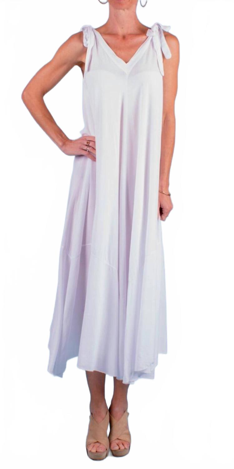 

GIGI MODA Платье макси Da Amico белого цвета