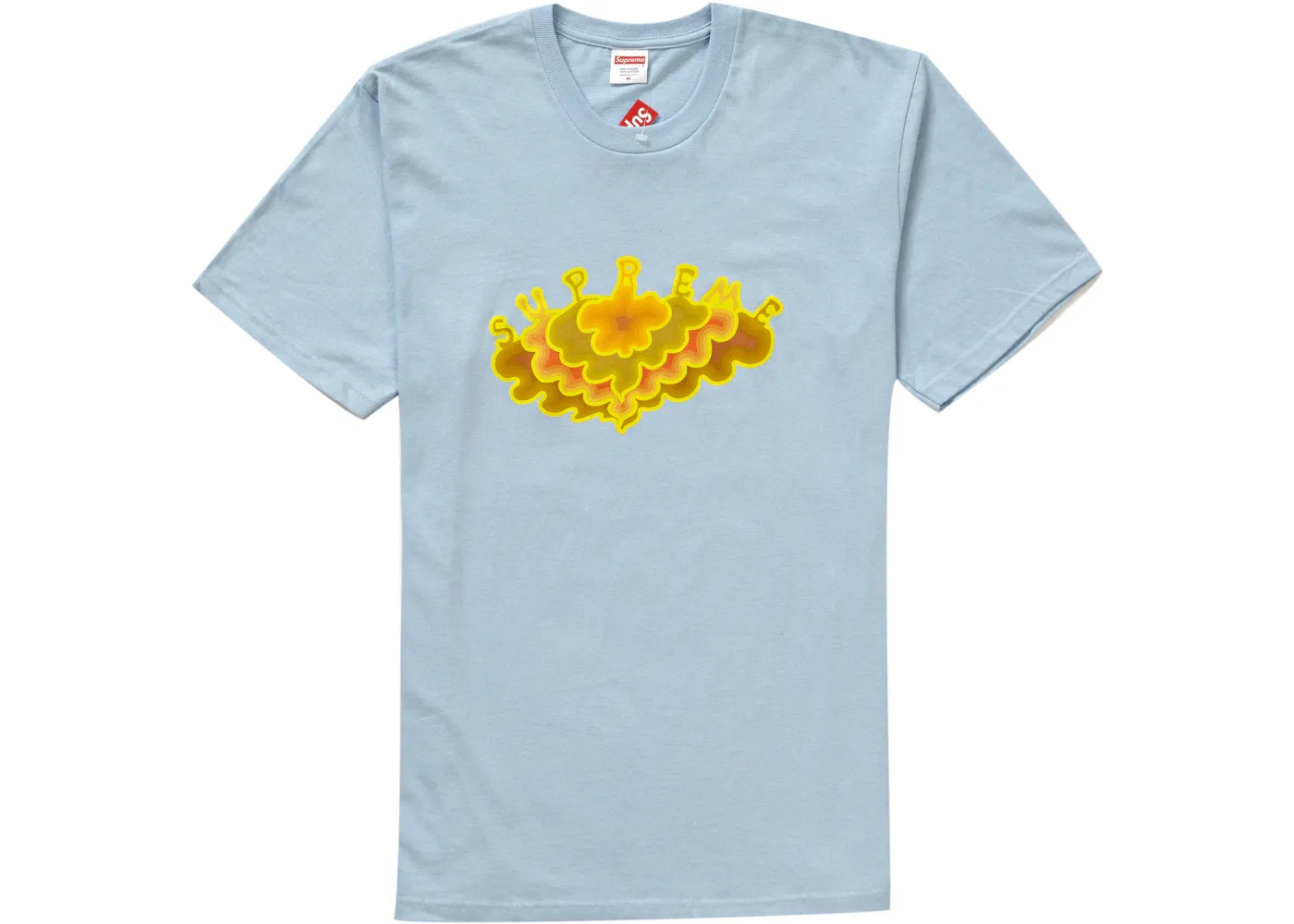 Мужская футболка с принтом Cloud Supreme, Light Blue