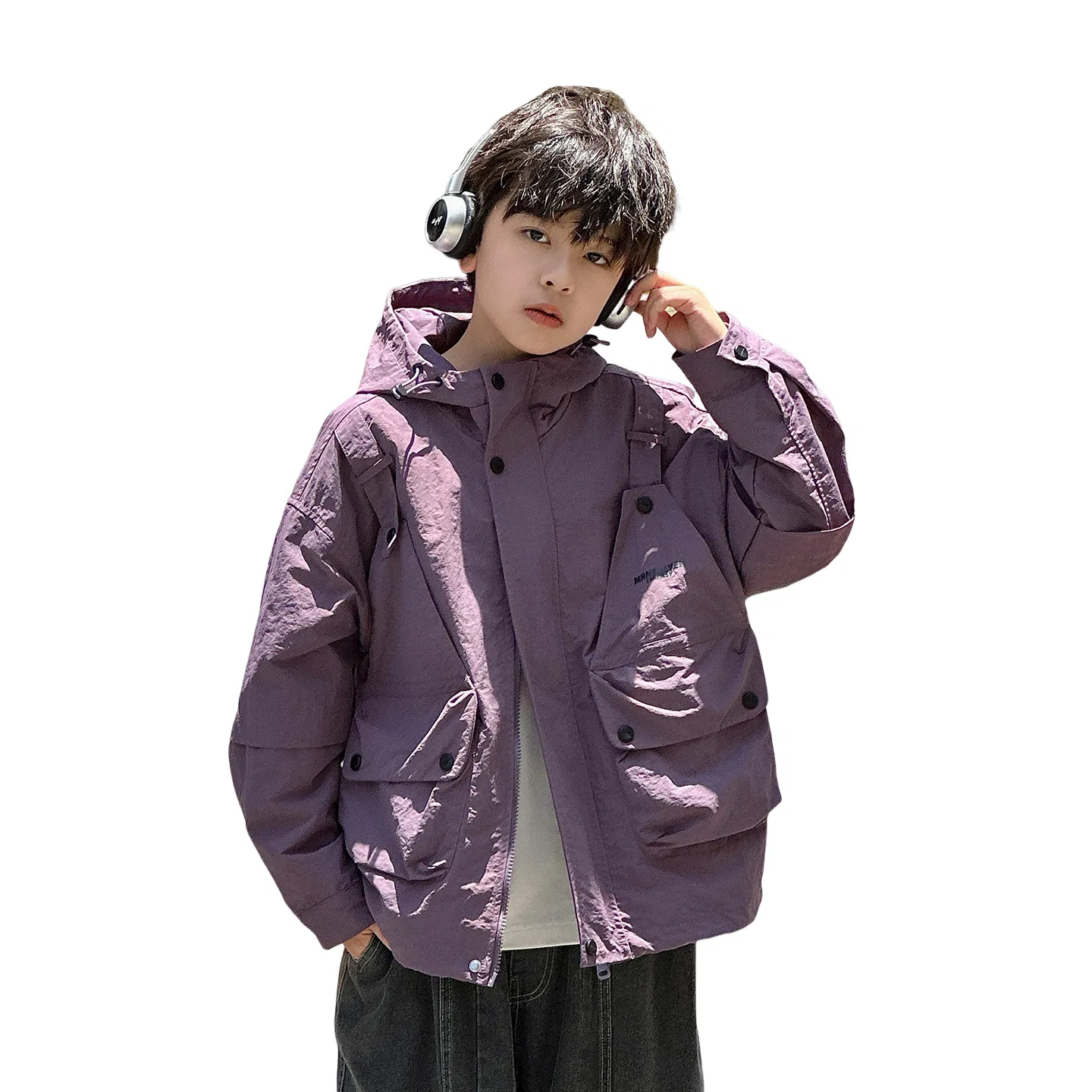 Детская куртка с капюшоном Lanza, Purple