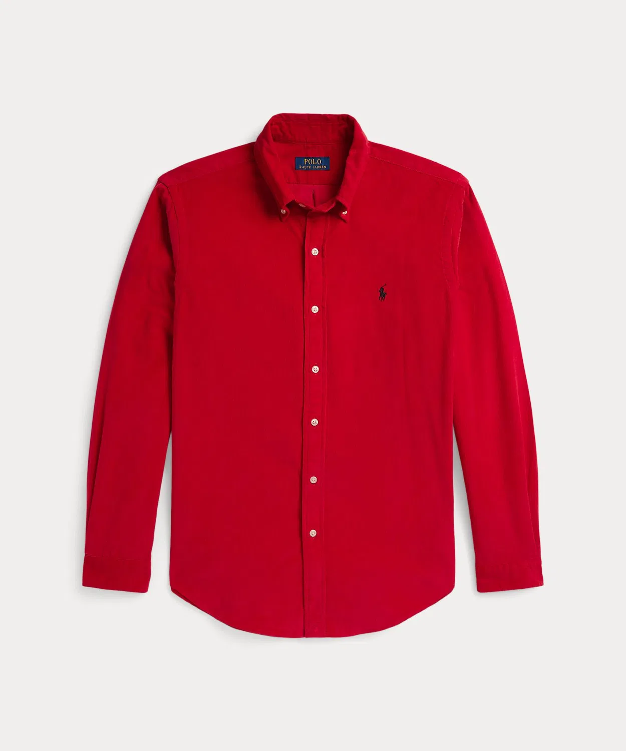 Мужская классическая рубашка из вельвета с длинным рукавомPolo Ralph Lauren, Red