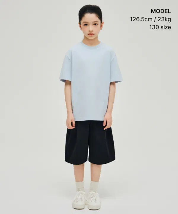 Футболка с защитой UV, свободный крой, Musinsa Standard Kids, облачно-голубой — фото 2