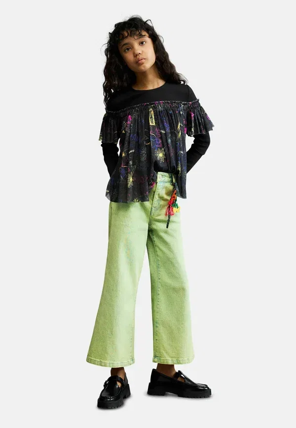 Расклешенные джинсы Desigual, зеленый