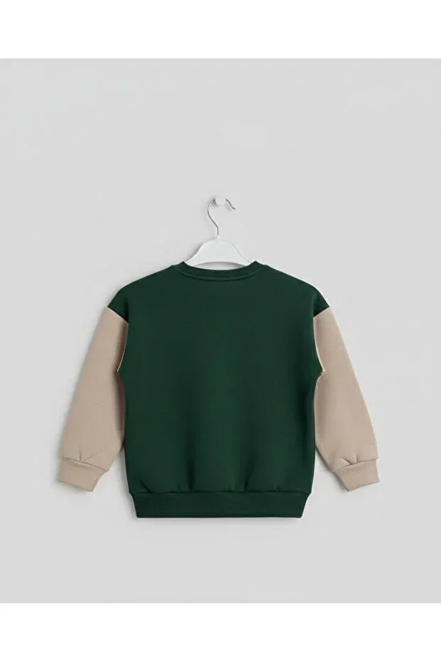 Детский спортивный костюм для девочек хлопковый Basics Yavrucak Girls, Green — фото 3