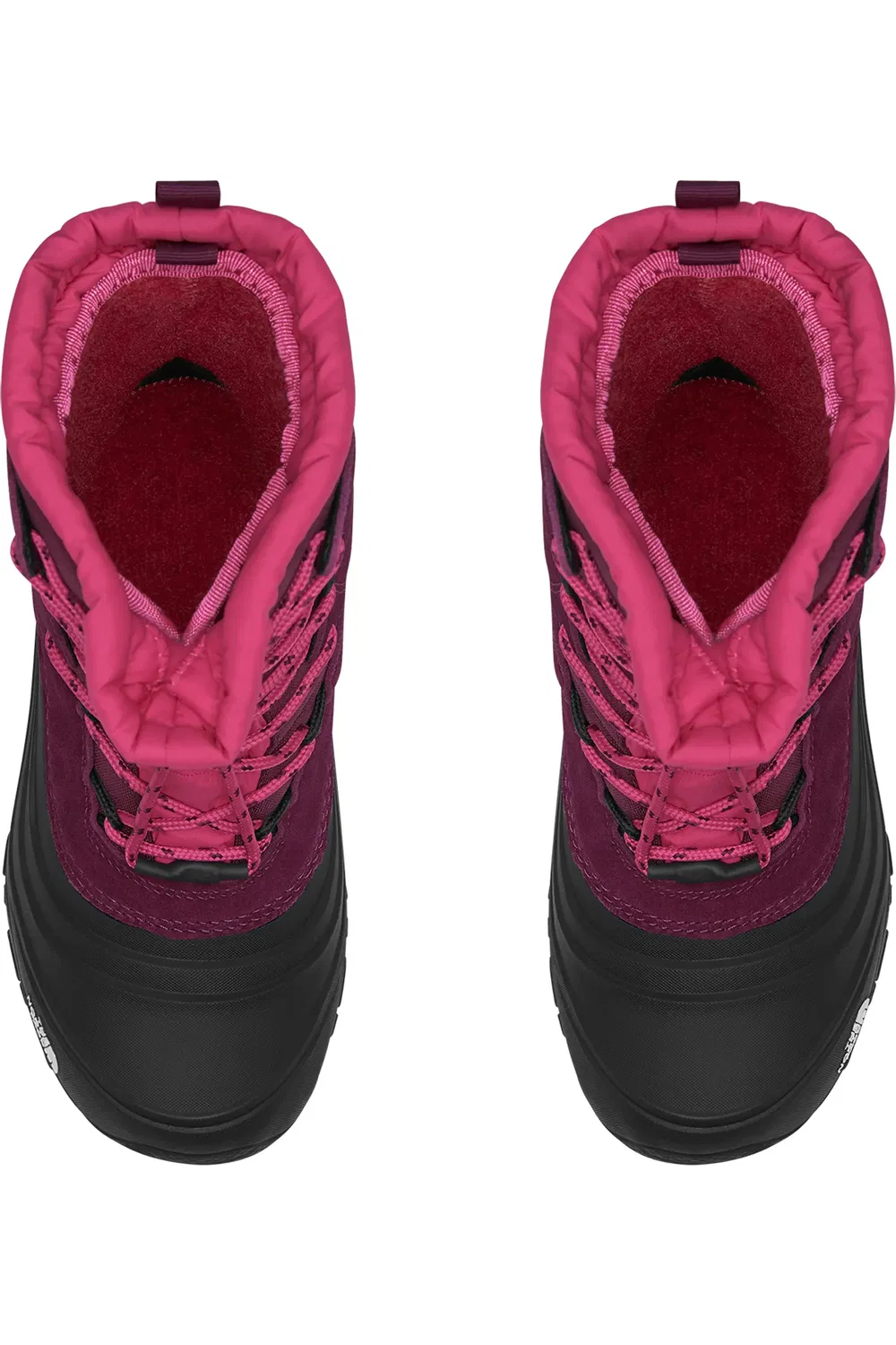 Детские ботинки водонепроницаемые Alpenglow V The North Face, Boysenberry/Tnf Black — фото 2