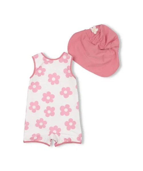 Детский комплект для плавания с капюшоном и ушками мишки, модель Bear and Ribbon Jolly Jury, Beige — фото 2