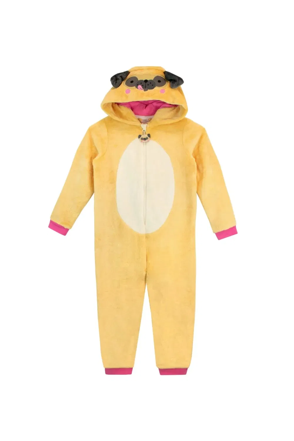 Детский комбинезон из флиса с принтом мопса Harry Bear, Yellow