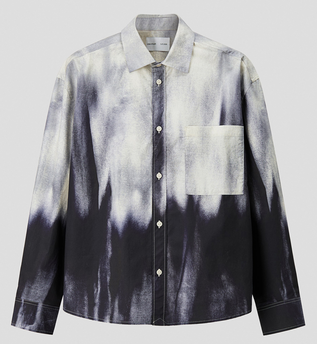 

Рубашка H&M Atelier Relaxed-Fit Cotton, темно-синий