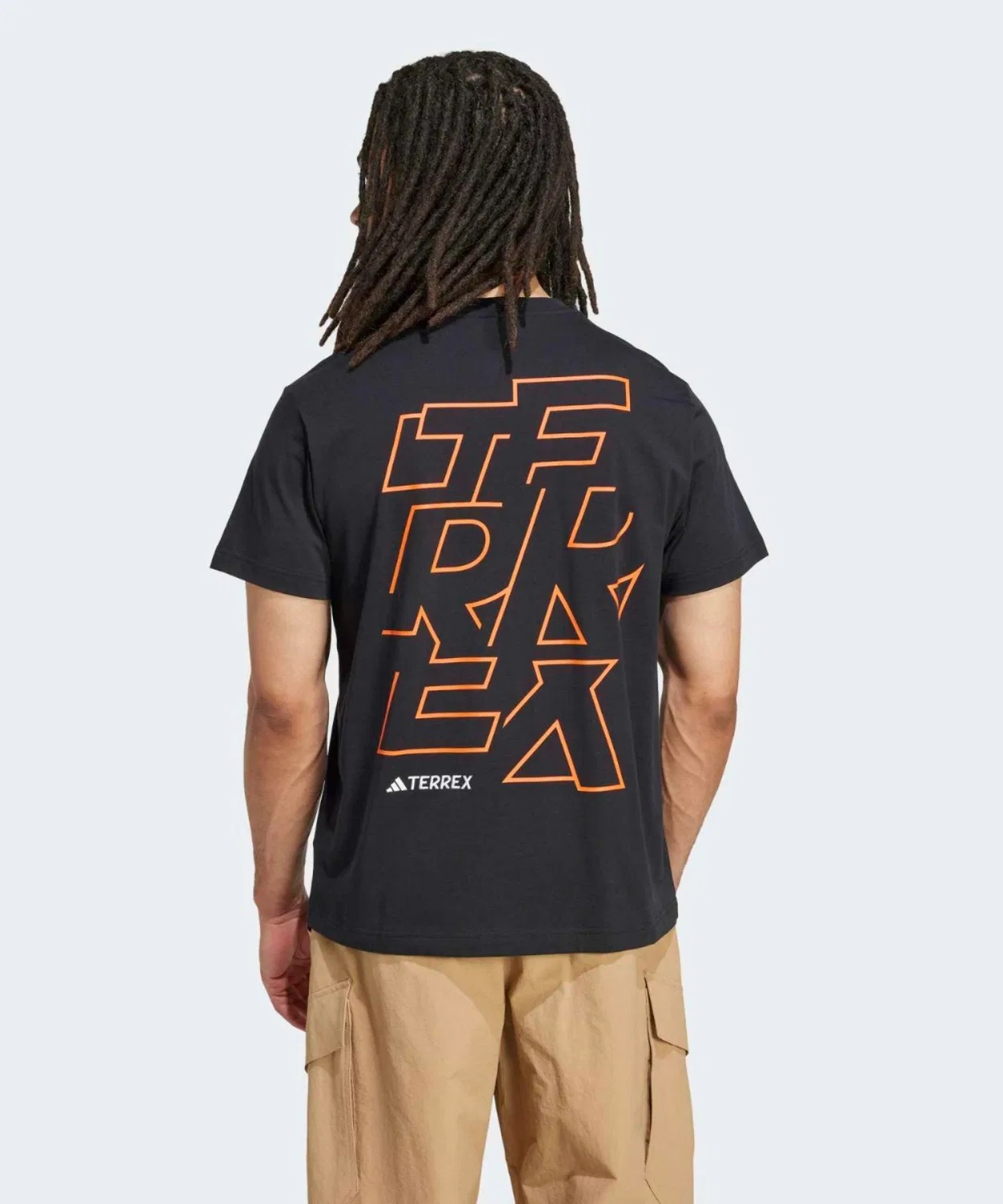 Мужская футболка с принтом Terrex Signature AOP Graphic Adidas, Black — фото 4
