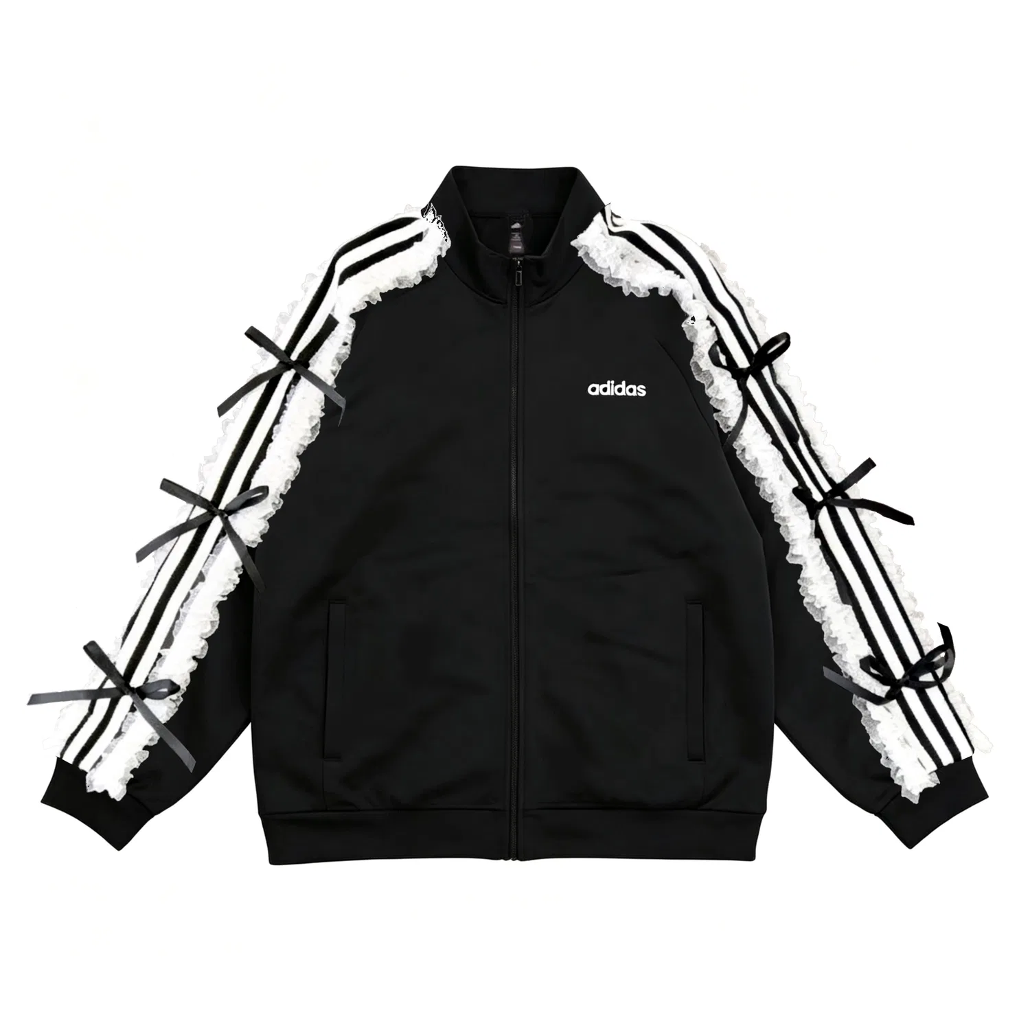 Унисекс куртка с воротником-стойкой Adidas ESSENTIALS, Black