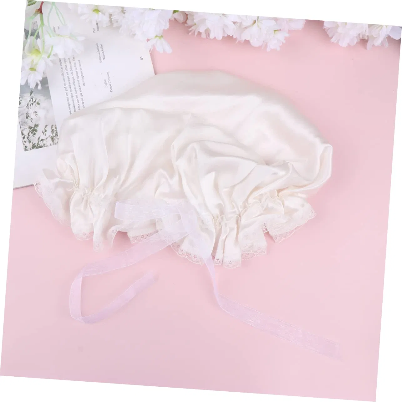 Шапочка для душа Silk Bonnet Housoutil 3-Pack White — фото 3