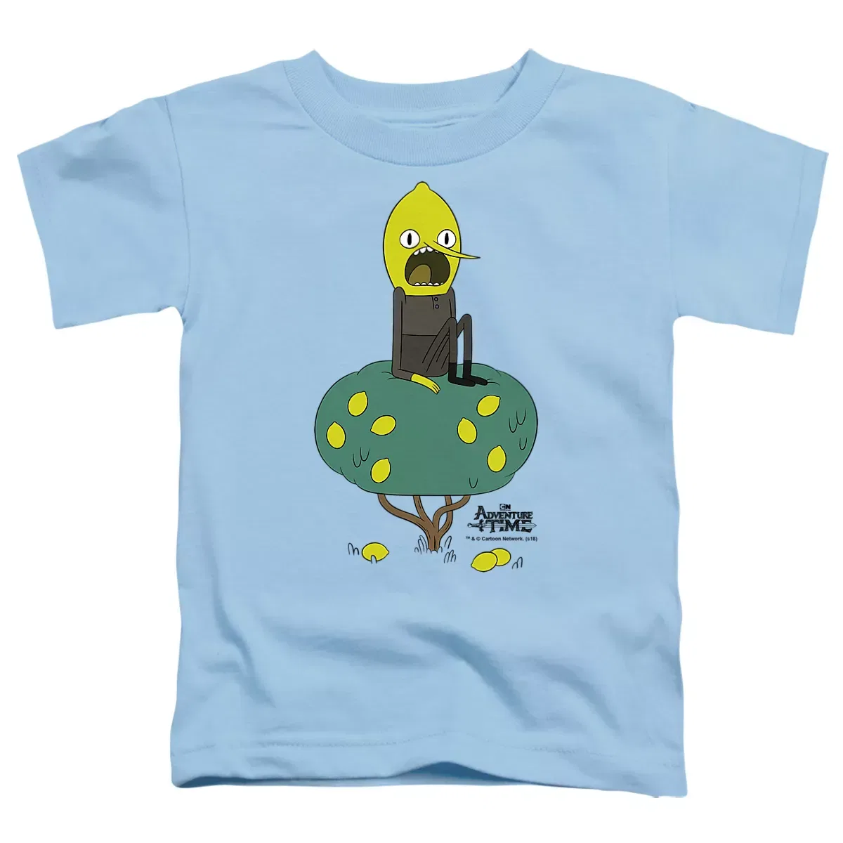 Детская футболка для мальчиков с принтом Adventure Time Lemongrab, Adventure Time, Light Blue