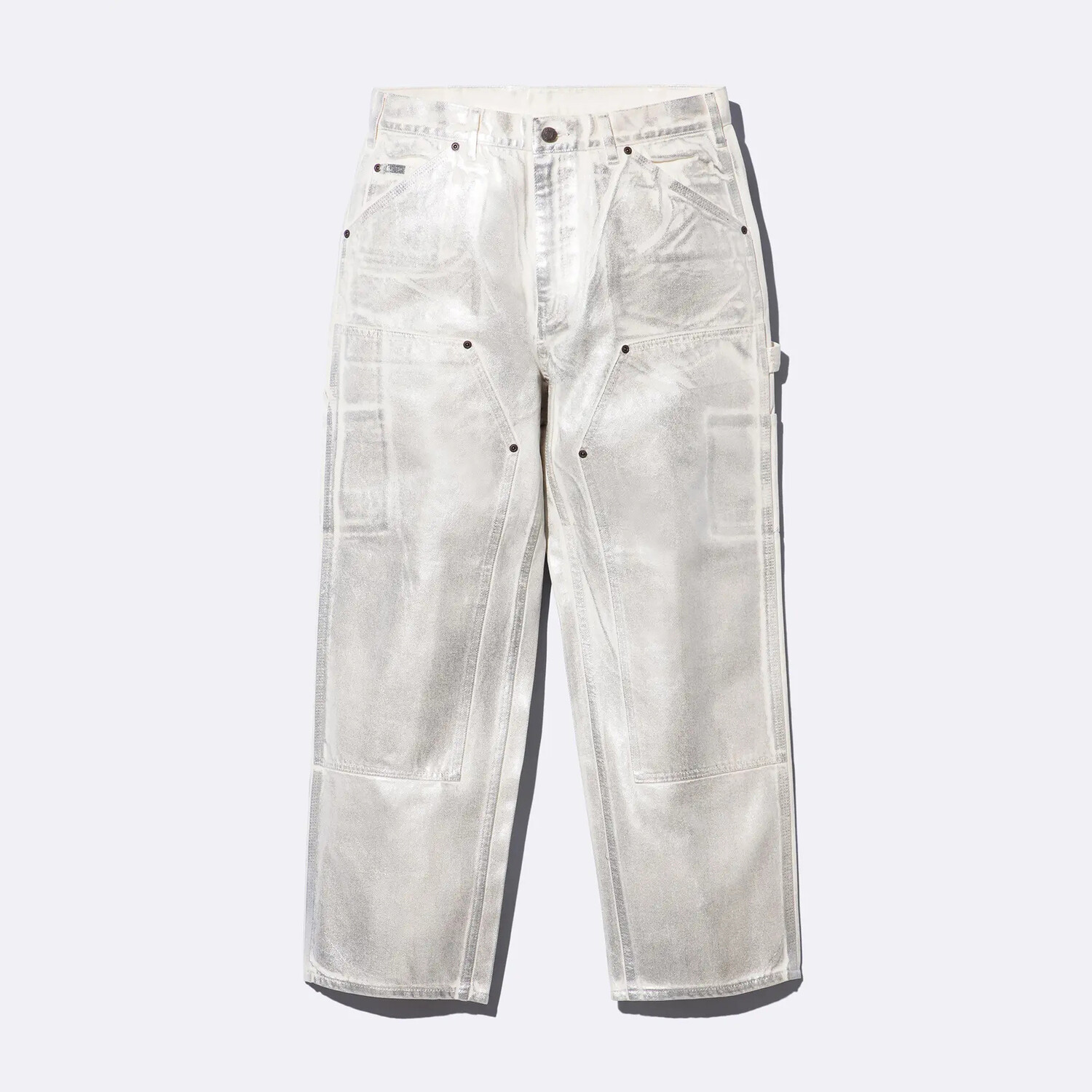 

Брюки Supreme x MM6 Maison Margiela Foil Double Knee Painter, серебряный