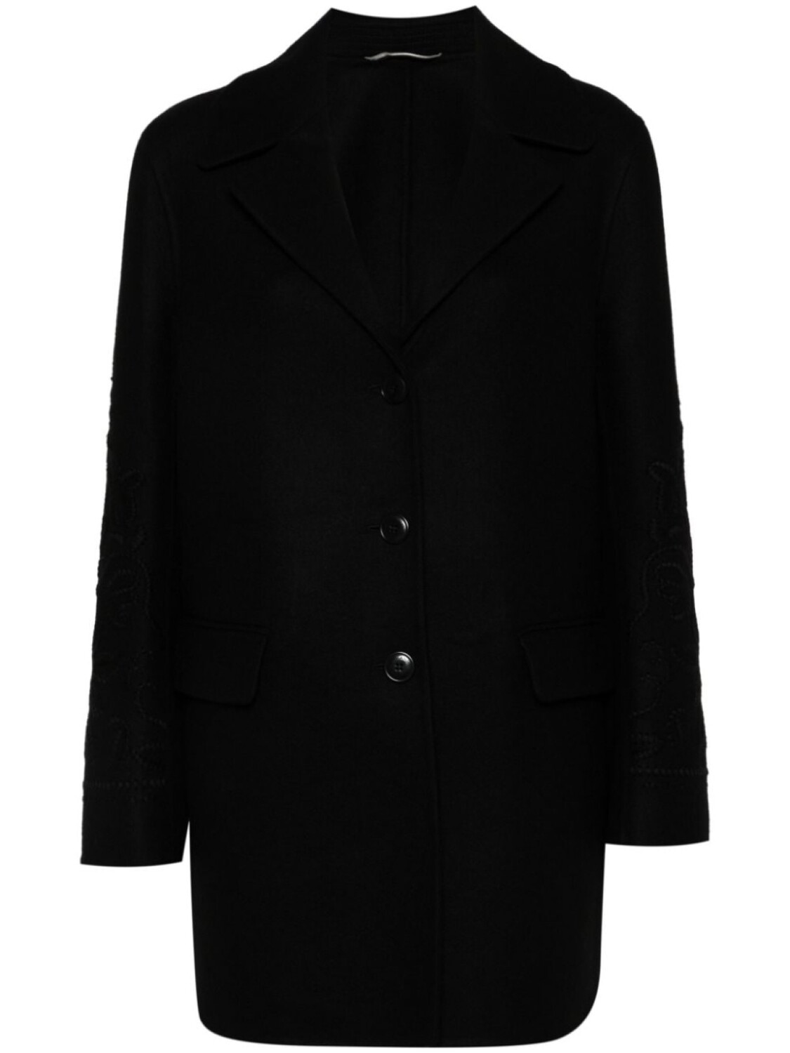 

Ermanno Scervino пальто с цветочной вышивкой, черный