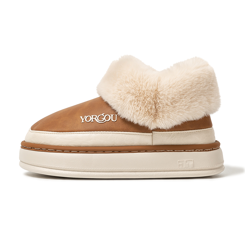 

Far port Тёплые износостойкие утеплённые утеплённые противоскользящие высокие закрытые щиколотку унисекс зимние сапоги карамельно-коричневые, цвет Caramel Brown