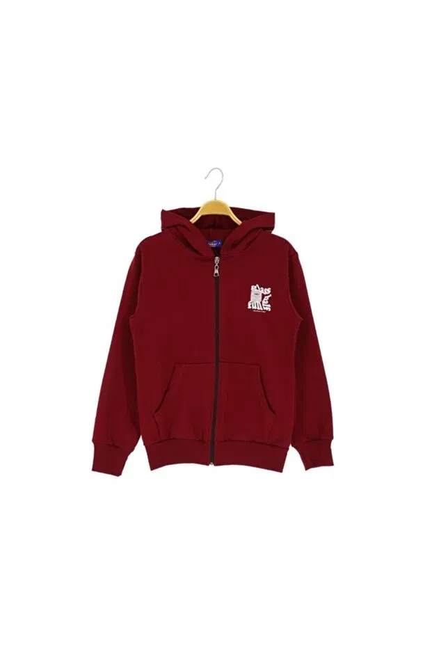 Детский кардиган для мальчиков с капюшоном Atabay Kids, Burgundy