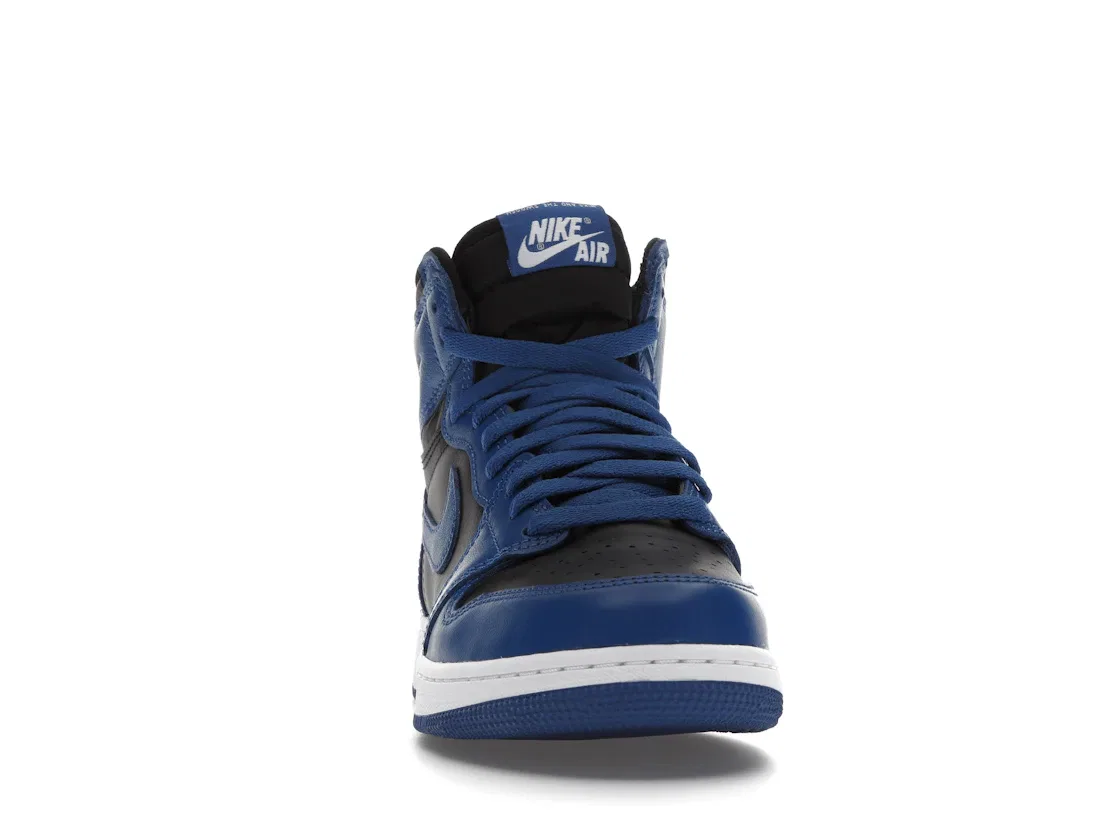 Детские кроссовки для мальчиков высокие с heritage стилем Jordan 1 Retro High OG Jordan, Dark Marina Blue/Black-White — фото 2