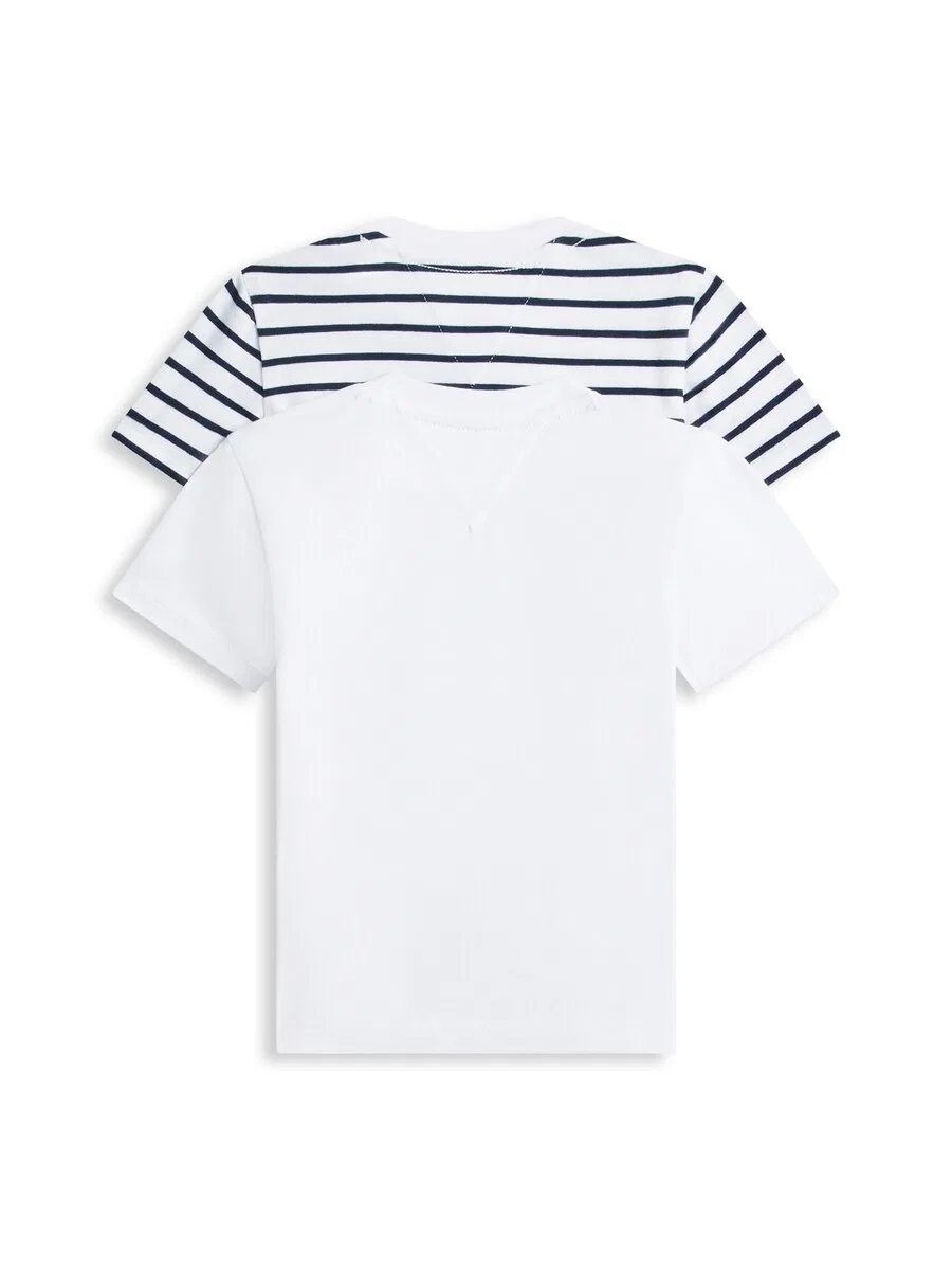 Футболка TOMMY HILFIGER 'Rope Logo T' белого цвета — фото 2