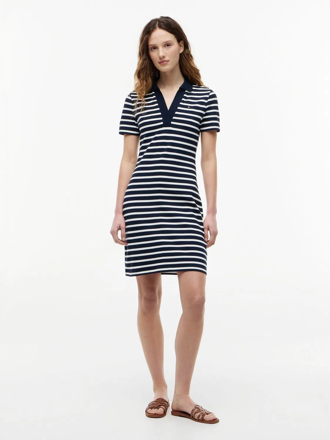 Платье-поло Slim Fit Tommy Hilfiger, синее