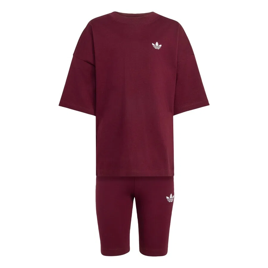 Комплект ADIDAS ORIGINALS в винно-красном цвете