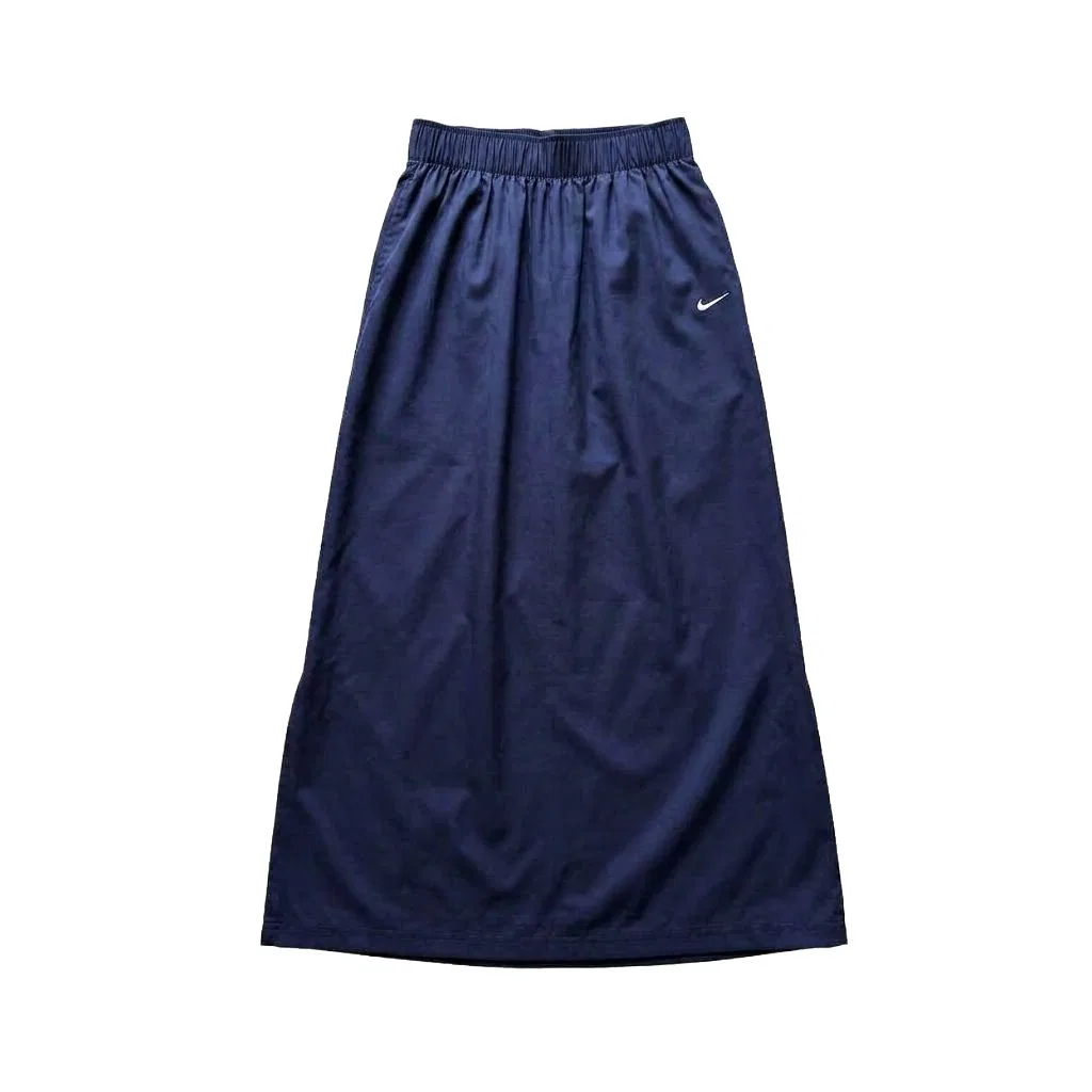 Длинная юбка, повседневная, Nike, Midnight Blue/Sail White