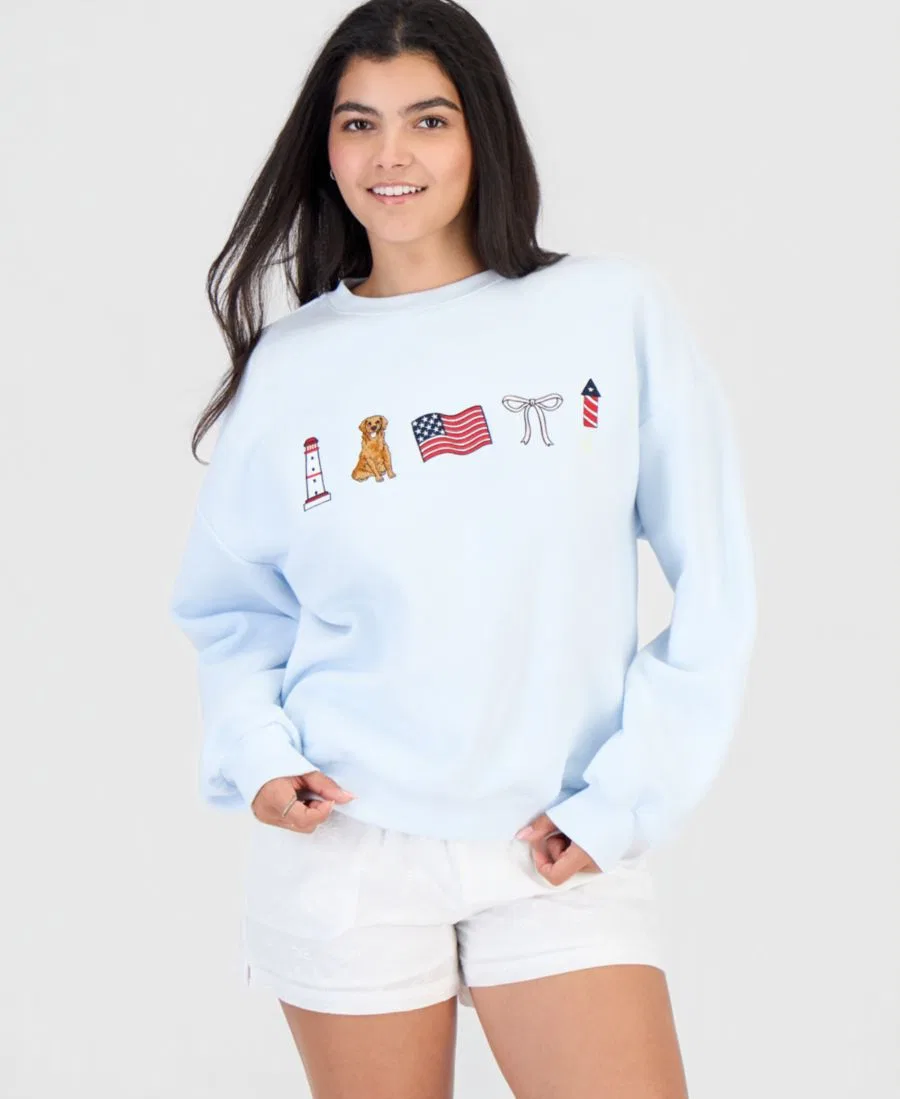 Свитшот с принтом USA Rebel Veil, Ice Melt