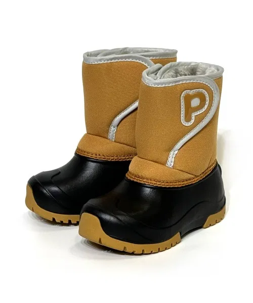 Детские снежные ботинки с водоотталкивающим верхом, на липучках, Junior Snow Boots BACKYARD FAMILY, Camel