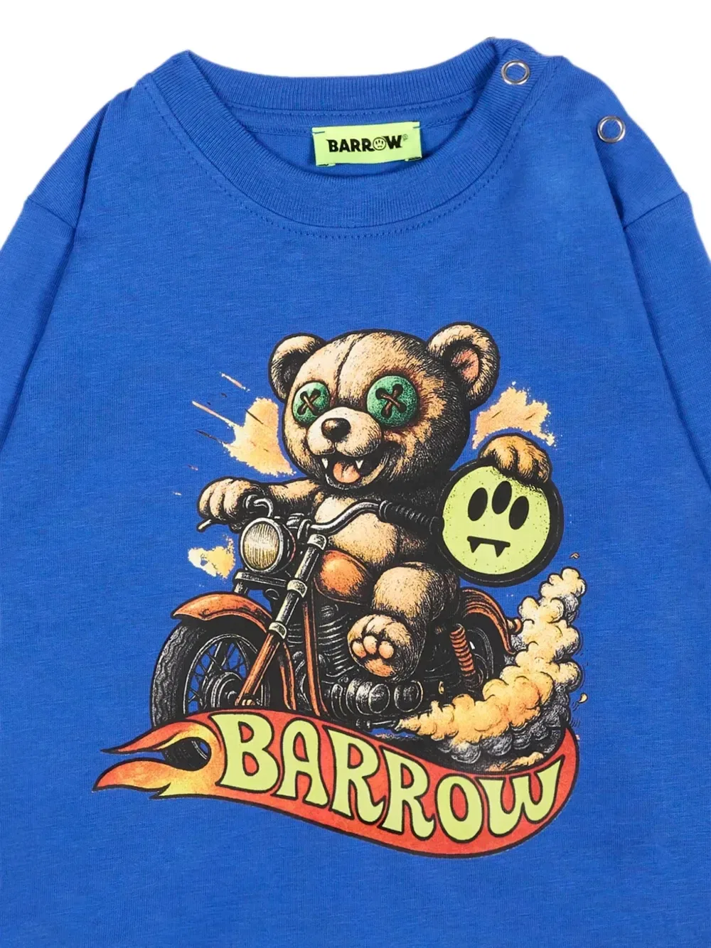 Футболка с длинными рукавами и графическим принтом Barrow Kids, синий — фото 3