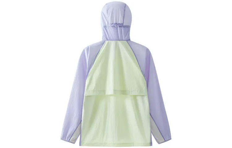 Детская защита от солнца с длинным рукавом Mountain Outdoor BANANA IN, Light Gray & Light Lime Green & Sky Blue — фото 4