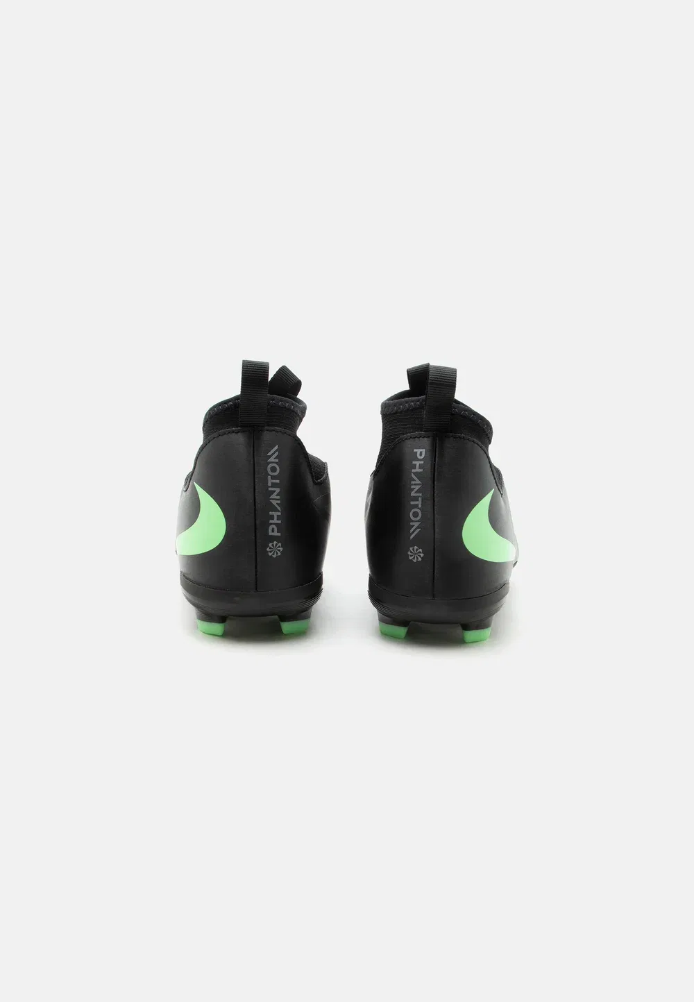 Футбольные бутсы Phantom 6 High Academy FG/MG унисекс для искусственных газонов Nike Performance, Black/Illusion Green — фото 3