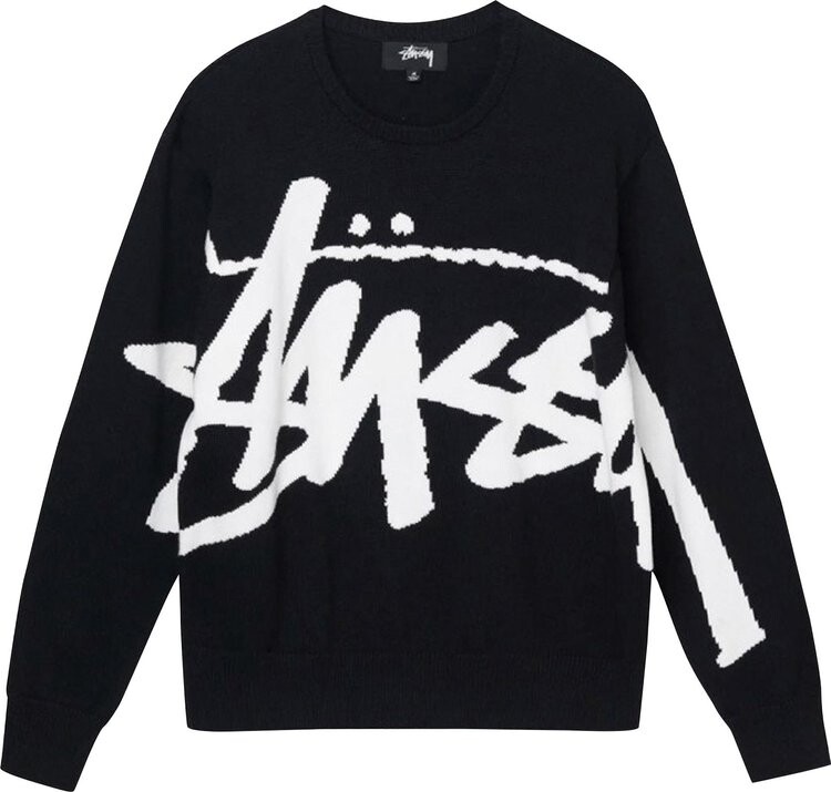 

Свитер Stussy Stock Sweater 'Black', черный