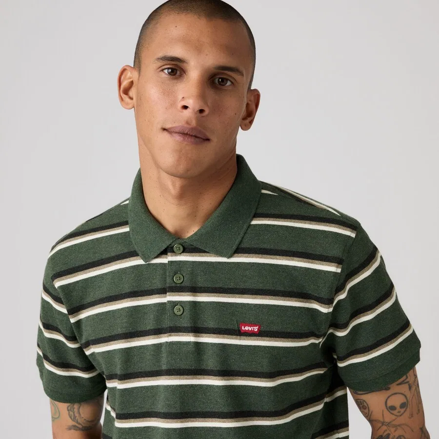Футболка LEVI'S Original Polo изумрудного цвета — фото 4