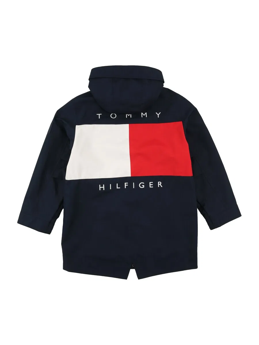 Куртка TOMMY HILFIGER межсезонья, цвет морской синий — фото 2