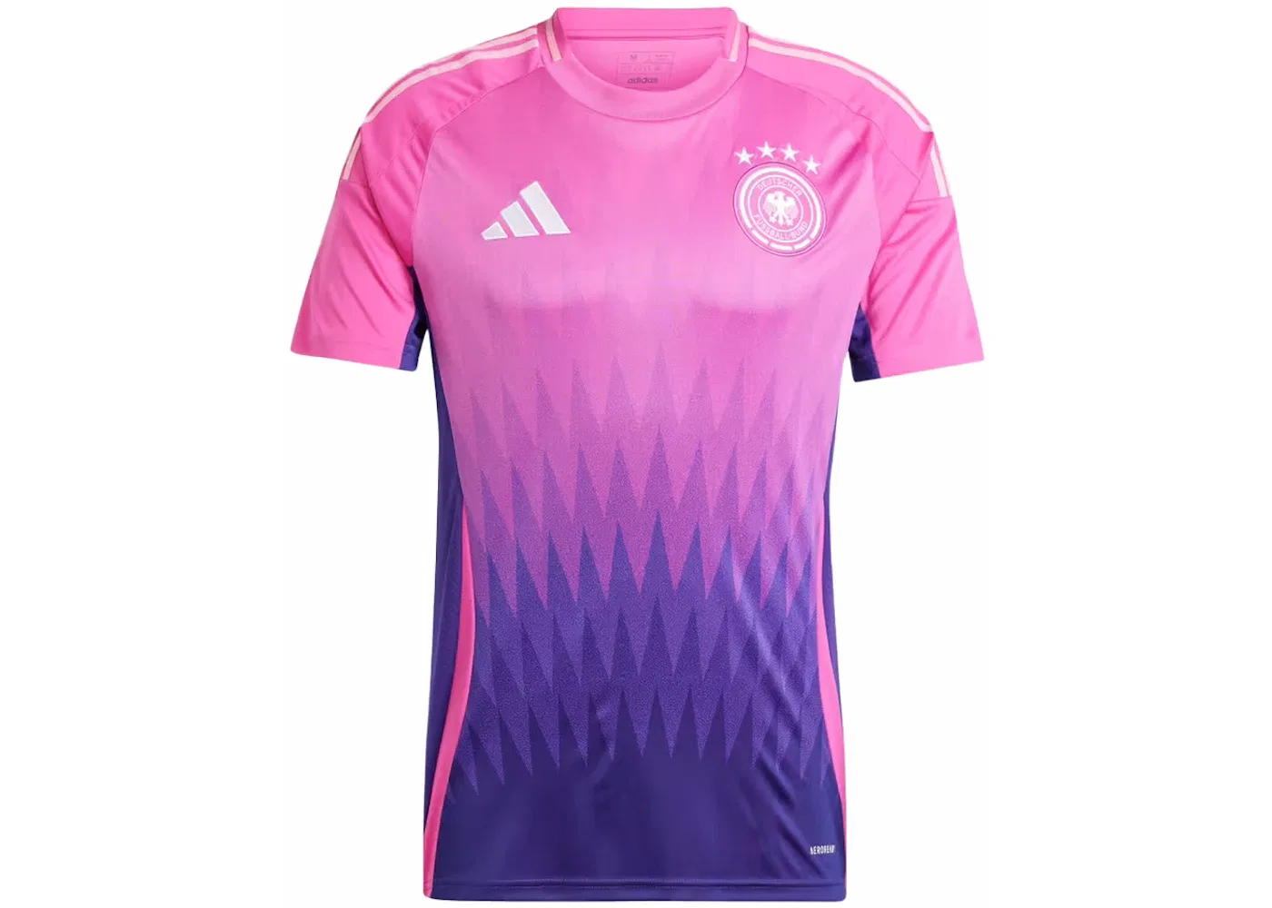 Мужская футбольная джерси с принтом Jersey Adidas, Semi Lucid Fuchsia/Team College Purple