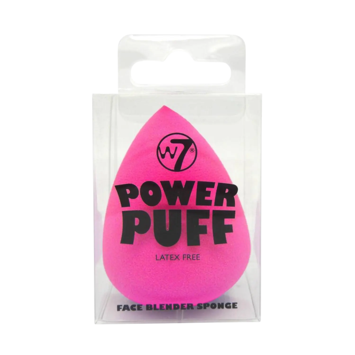 

W7 Power Puff ярко-розовый спонж для макияжа, 1 шт.