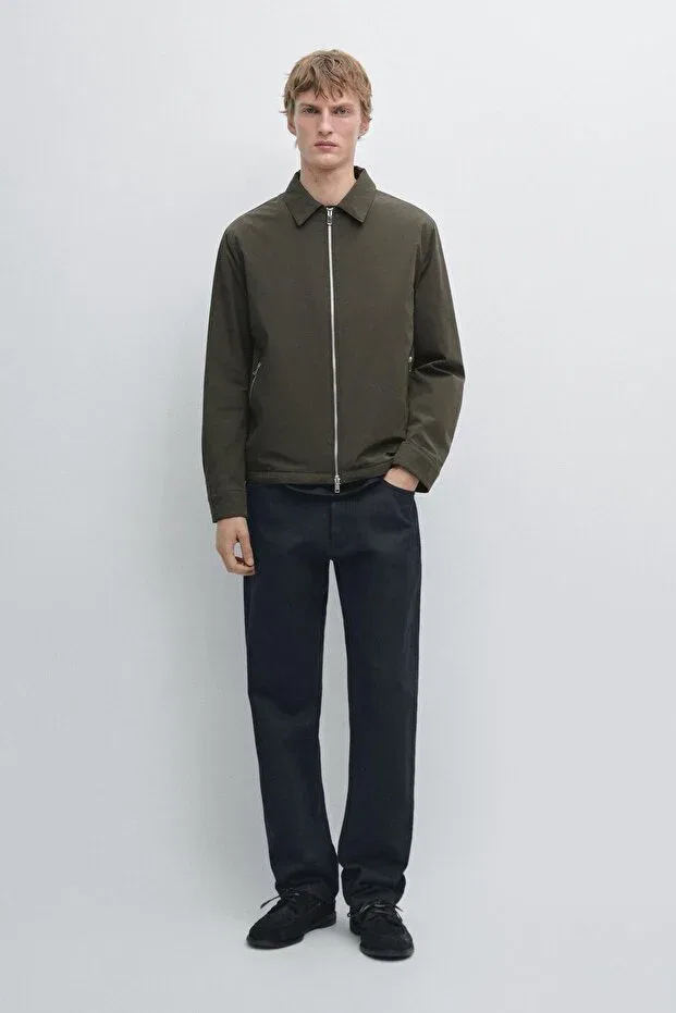 Мужская куртка с длинным рукавом Massimo Dutti, Khaki
