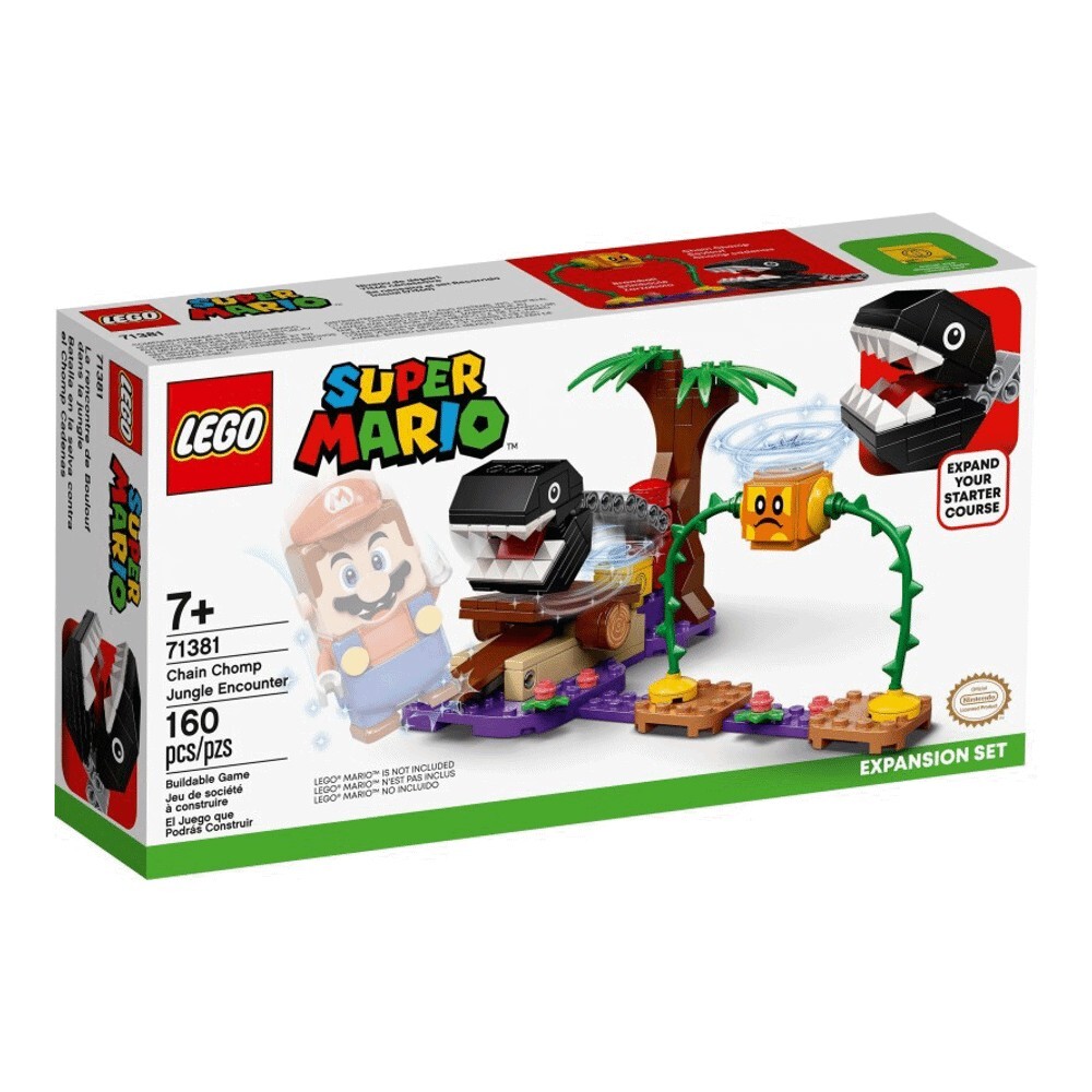 Конструктор LEGO Super Mario 71381 Набор Кусалкин на цепи — встреча в джунглях
