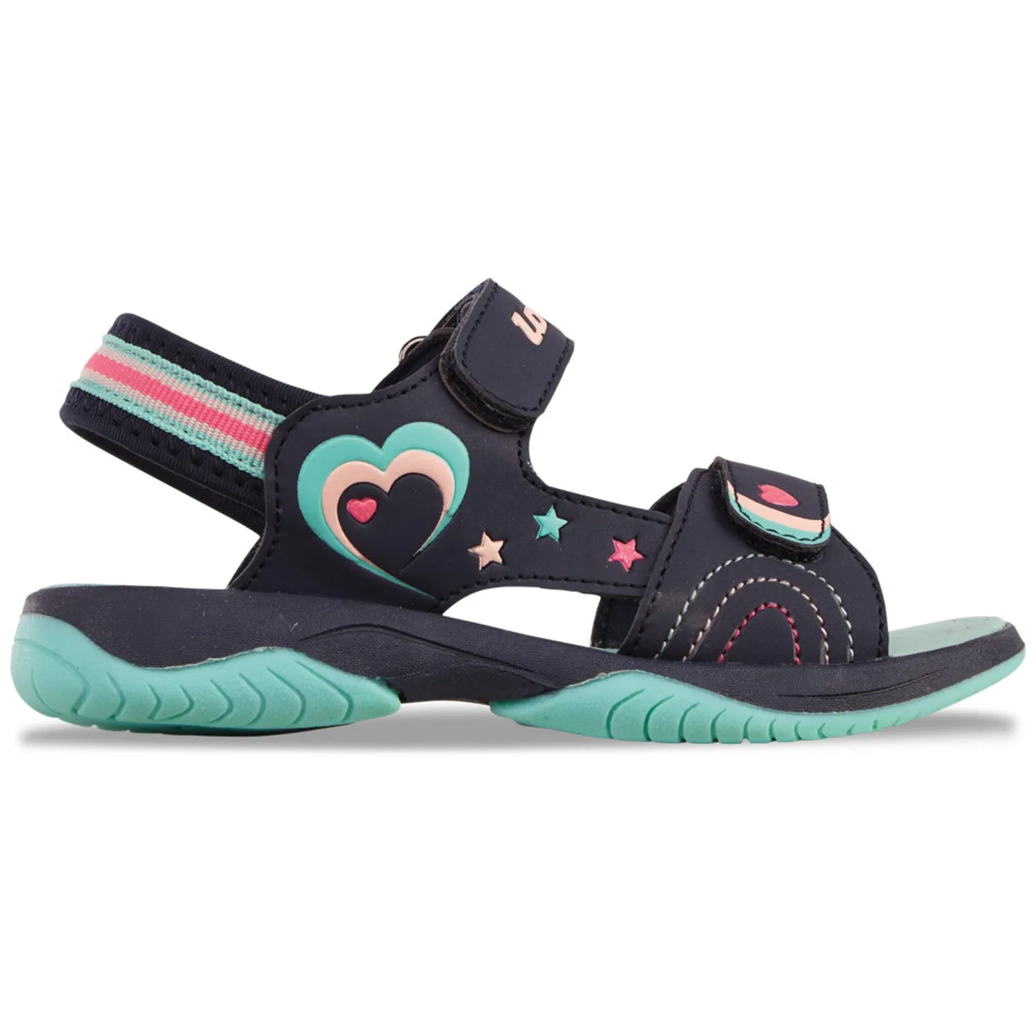 Детские сандалии с мягкой стелькой Lotto, Navy-Aqua