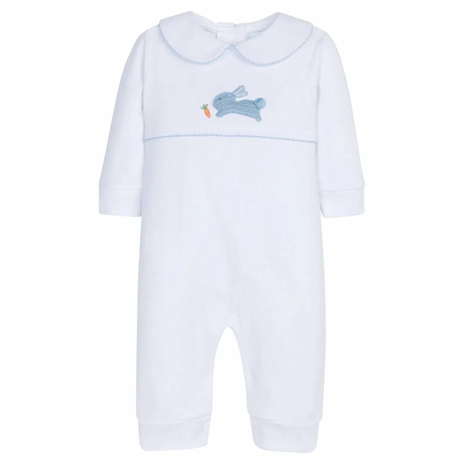 Детский боди-комбинезон с ручной вышивкой Blue Bunny LITTLE ENGLISH, Blue Bunny