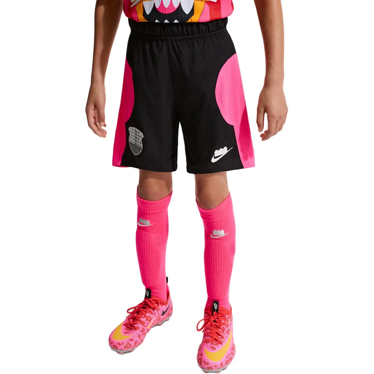 Детские шорты с принтом LEGO Kids Shorts Nike, Black/Bright Pink