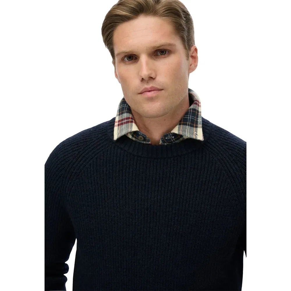 Свитер Chunky Raglan Superdry, черный — фото 4
