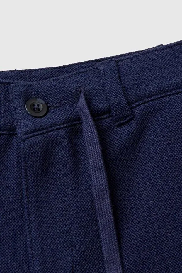 Детские шорты для мальчиков классические Benetton, Navy Blue — фото 3