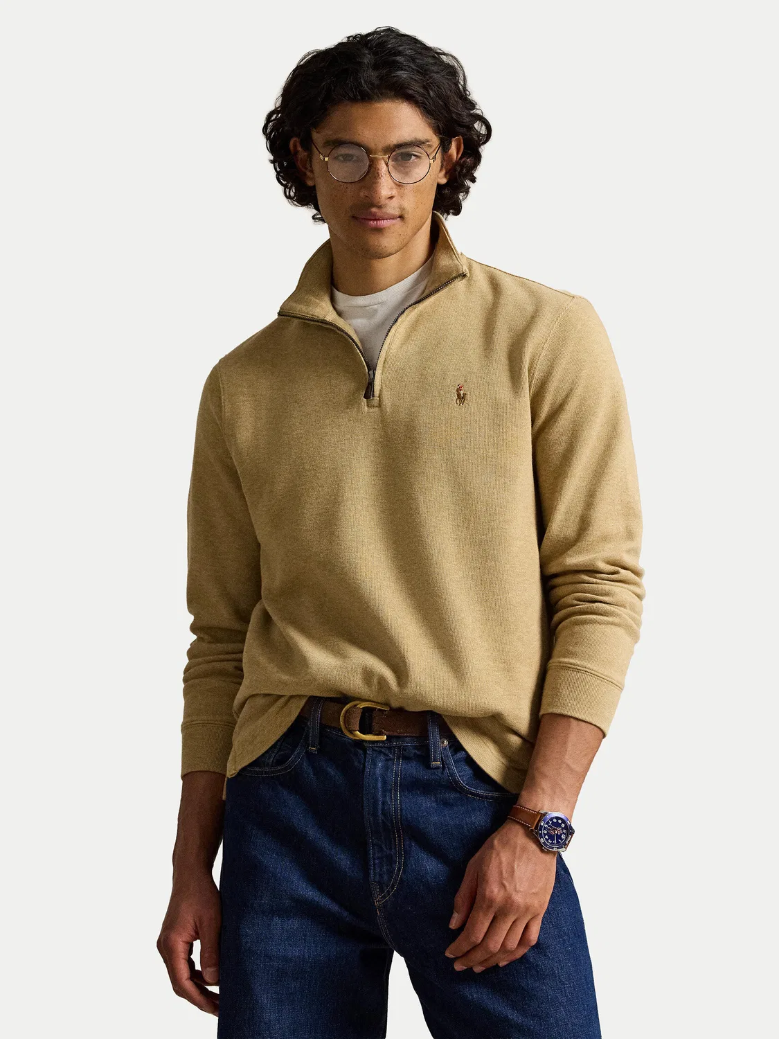 Мужская толстовка стандартного кроя Estate Polo Ralph Lauren, бежевый
