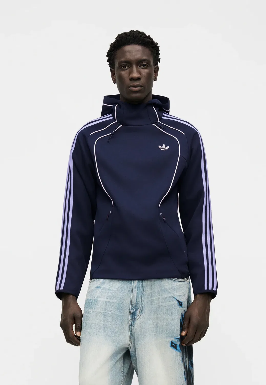 Толстовка Spacer - худи Adidas Originals, Night Indigo